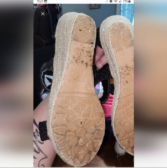 Ashley blue size 11 low heel sandal - Picture 3 of 4